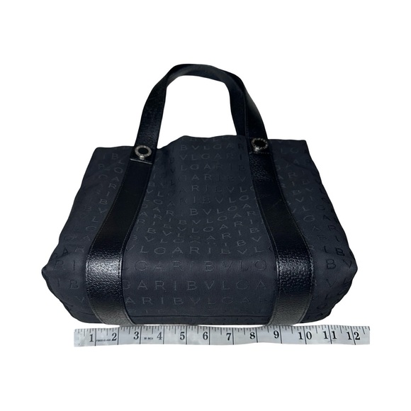 BVLGARI Black Logomania tote - leather straps - red interior - made in Italy - Picture 5 of 16